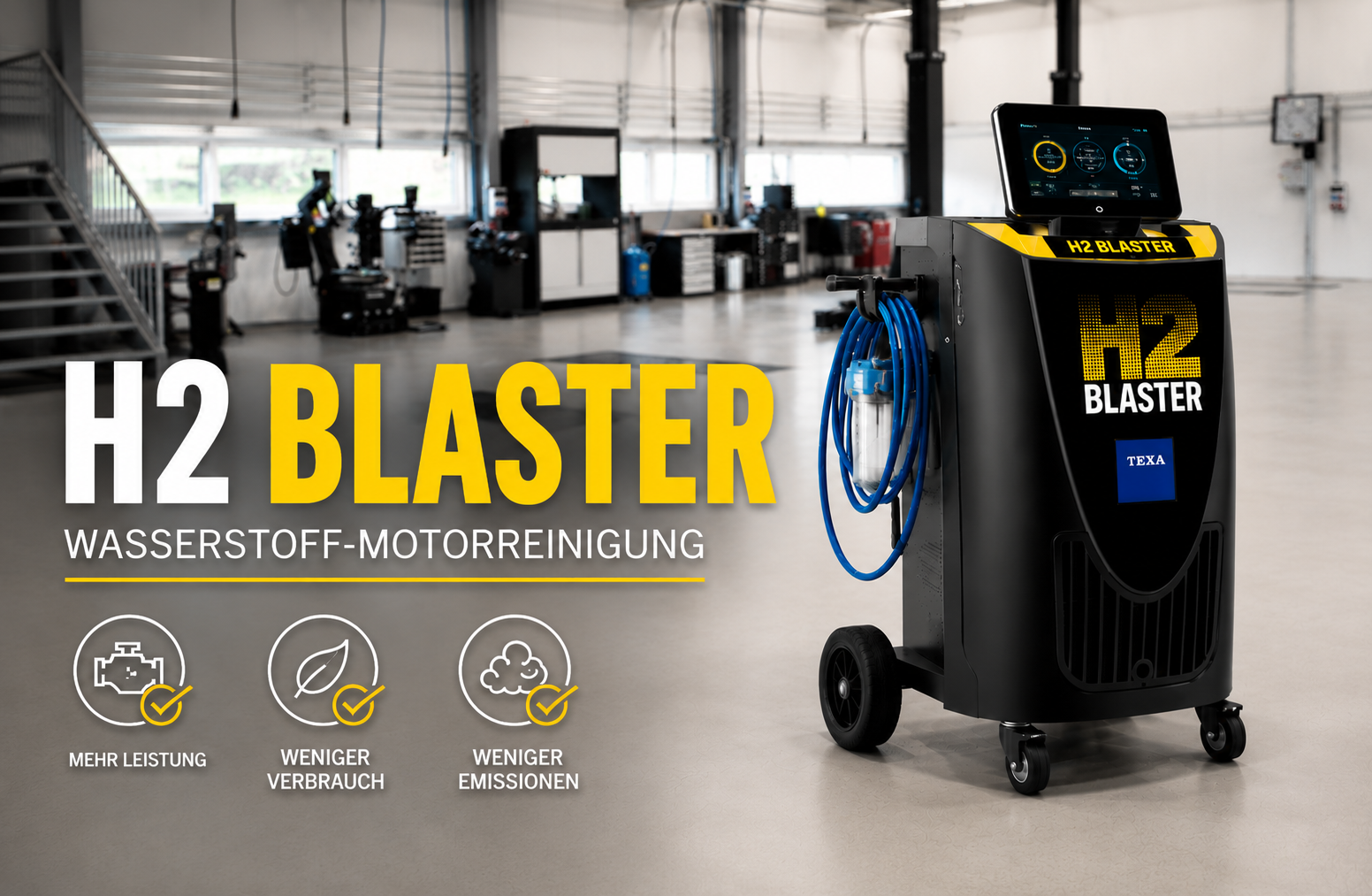 H2 Blaster - Motorreinigung